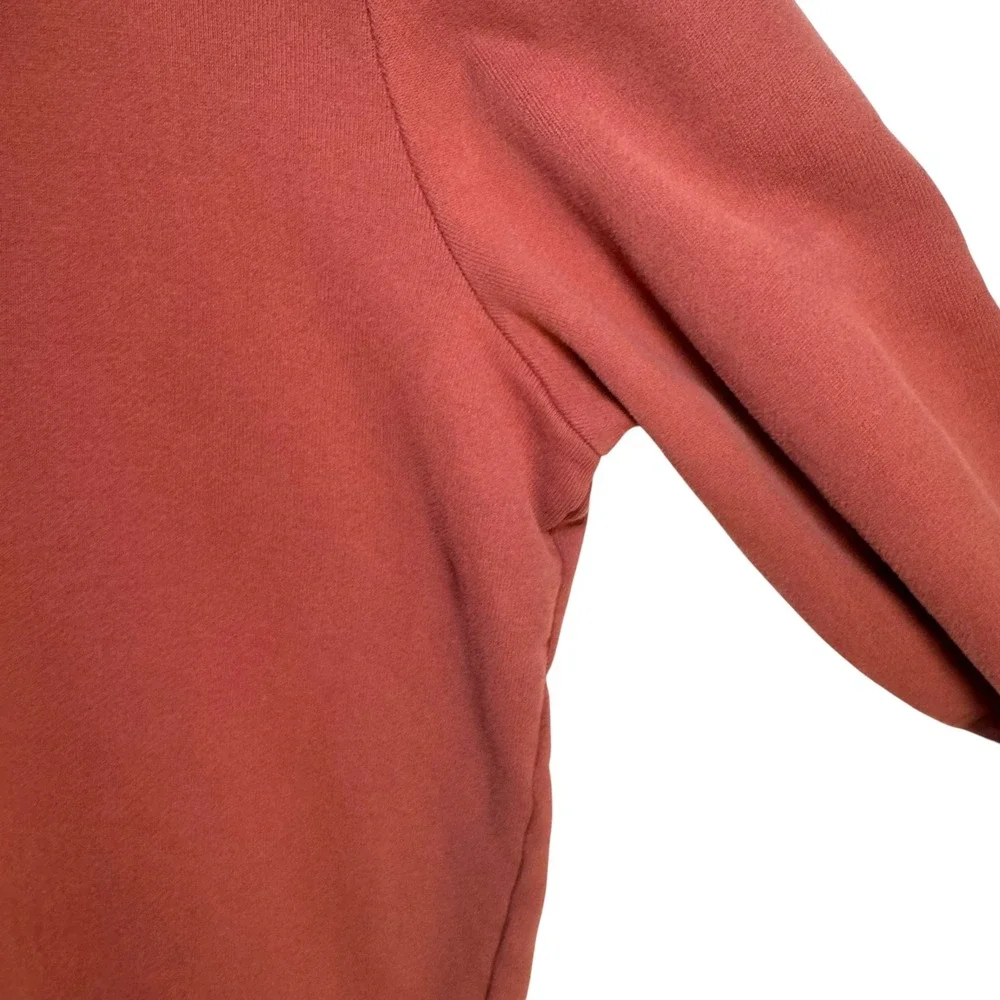 AllSaints Raven Crew Sweatshirt Medium Orange Ramskull Cotton Minimalist Urban